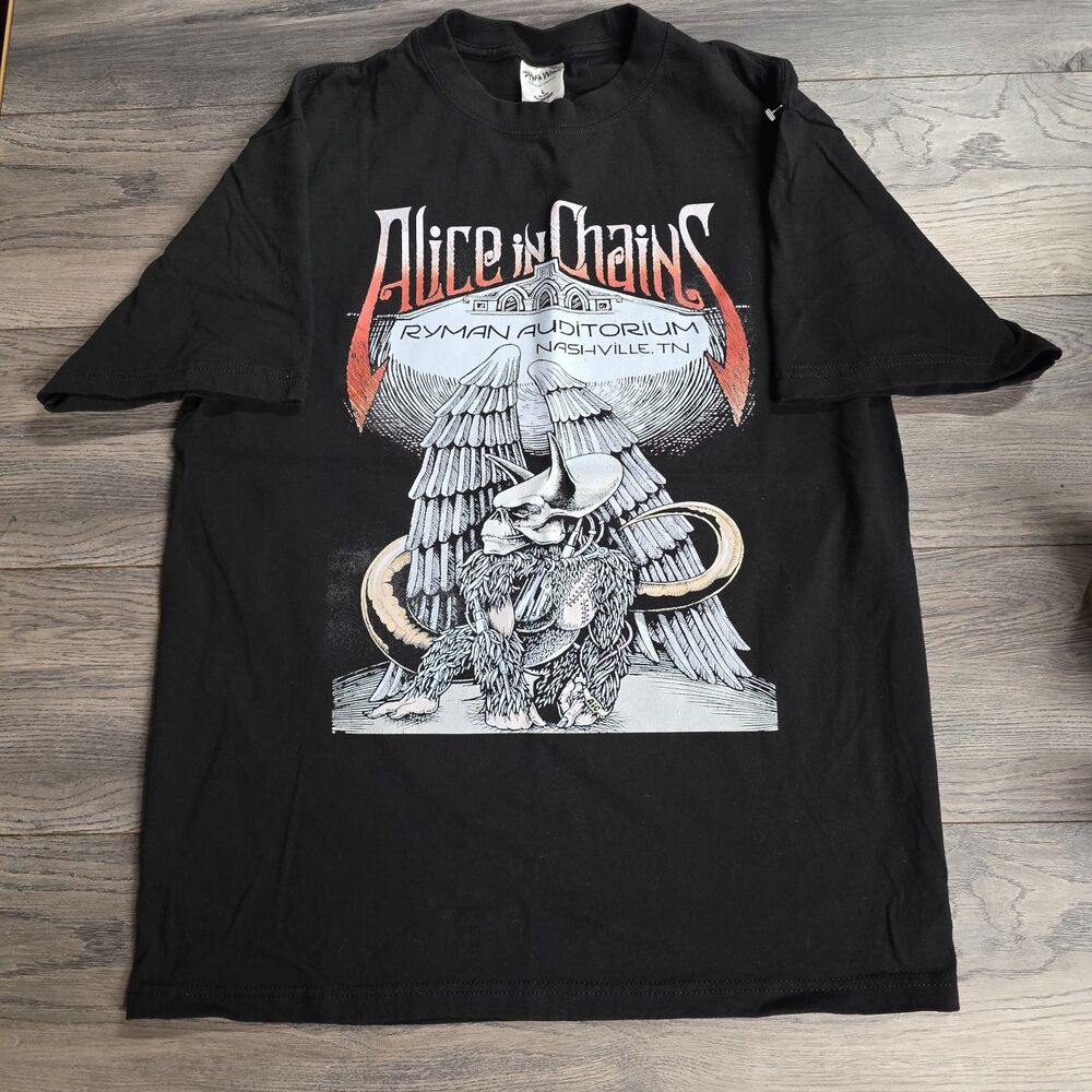 Alice In Chains T-Shirt Men's Sz L Ryman Auditorium Concert Tee